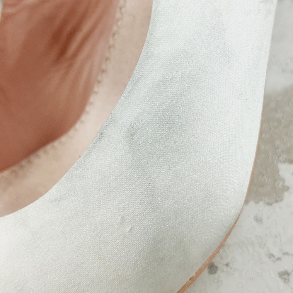 Naturalizer Pnina Tornai Liefde Mules in White Satin Crystal - Picture 15 of 15